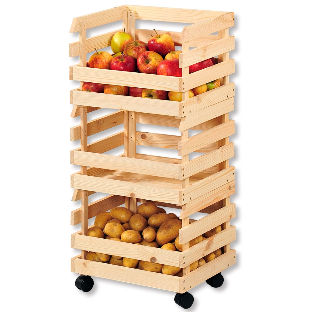 KESPER Kartoffel- & Obsthorde 3-tlg.Kiefer, FSC 