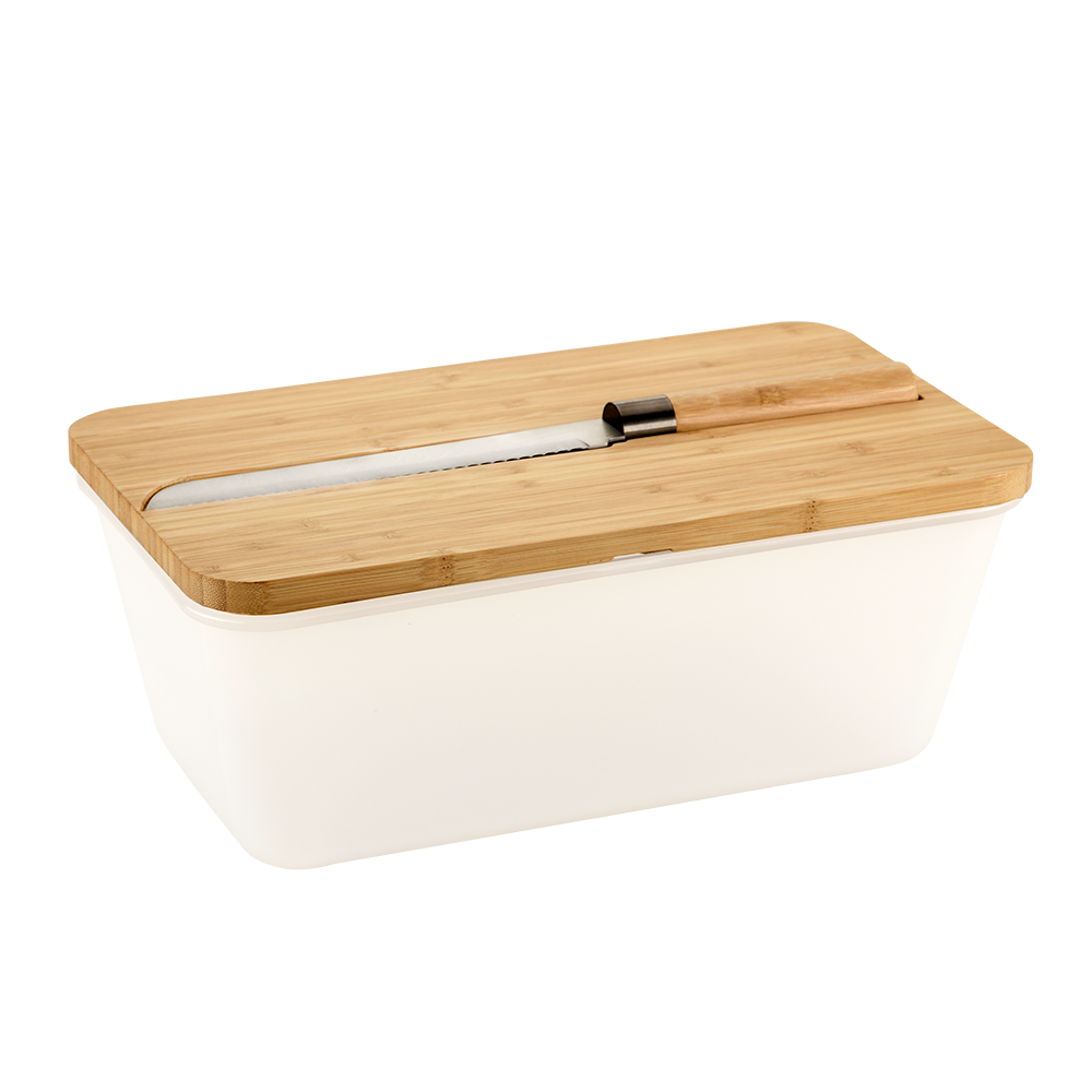 KESPER Brotbox, transparent, mit Messer