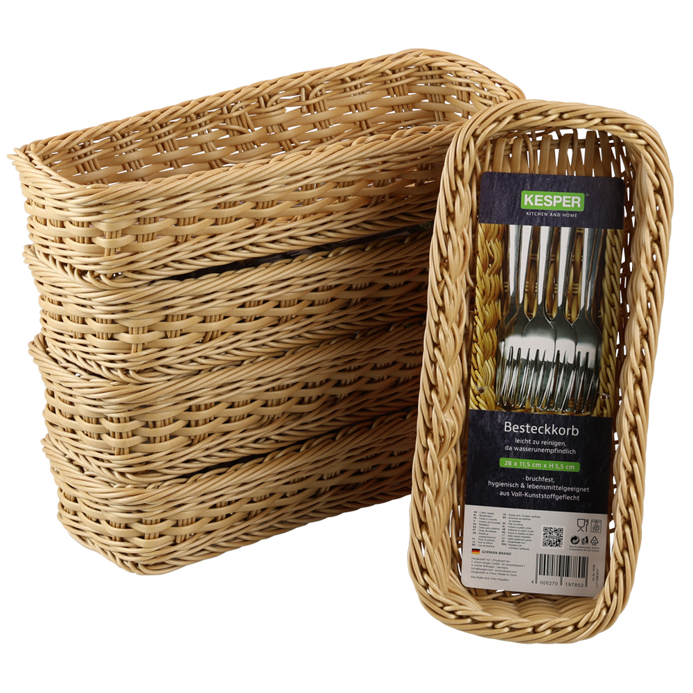 KESPER Besteckkorb, Vollkunststoff PE,5er Pack 