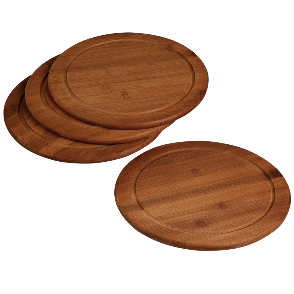 KESPER Vesperteller mit Saftrille, 4er Set, FSC 