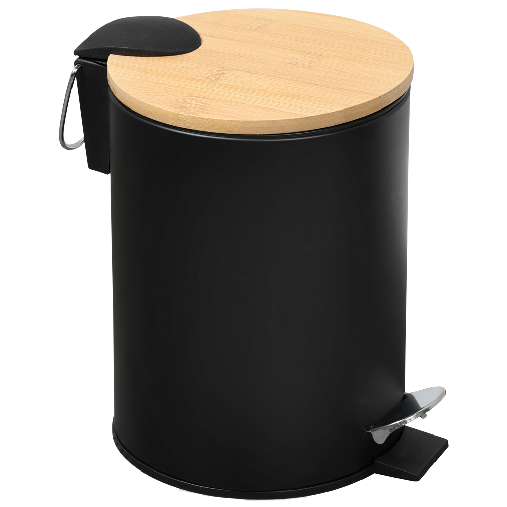 KESPER Kosmetikeimer Bambus, FSC, schwarz 3l 
