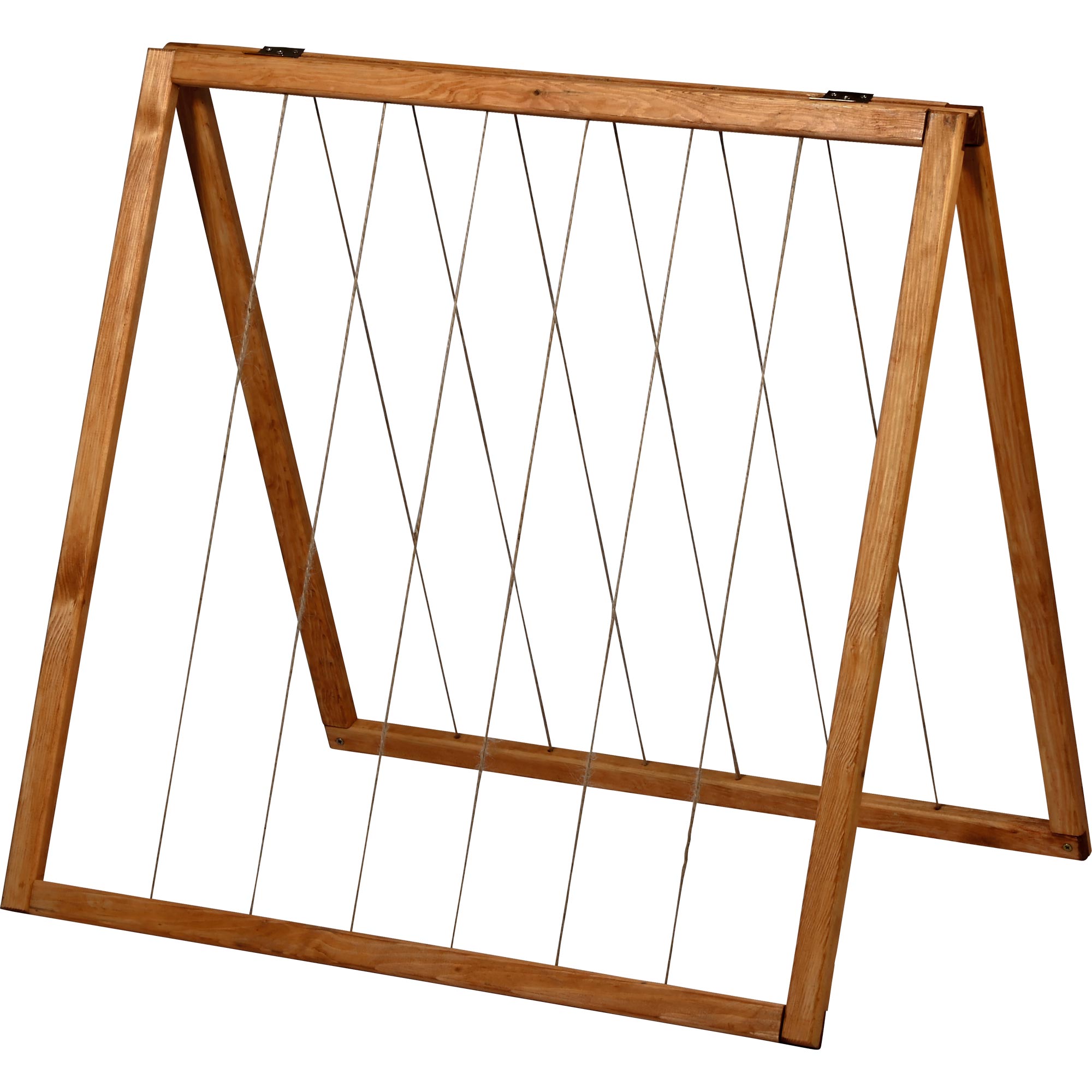 dobar Rankhilfenaufsatz Kubus 2.0 mit Hanfstr&auml;ngen, Hellbraun 