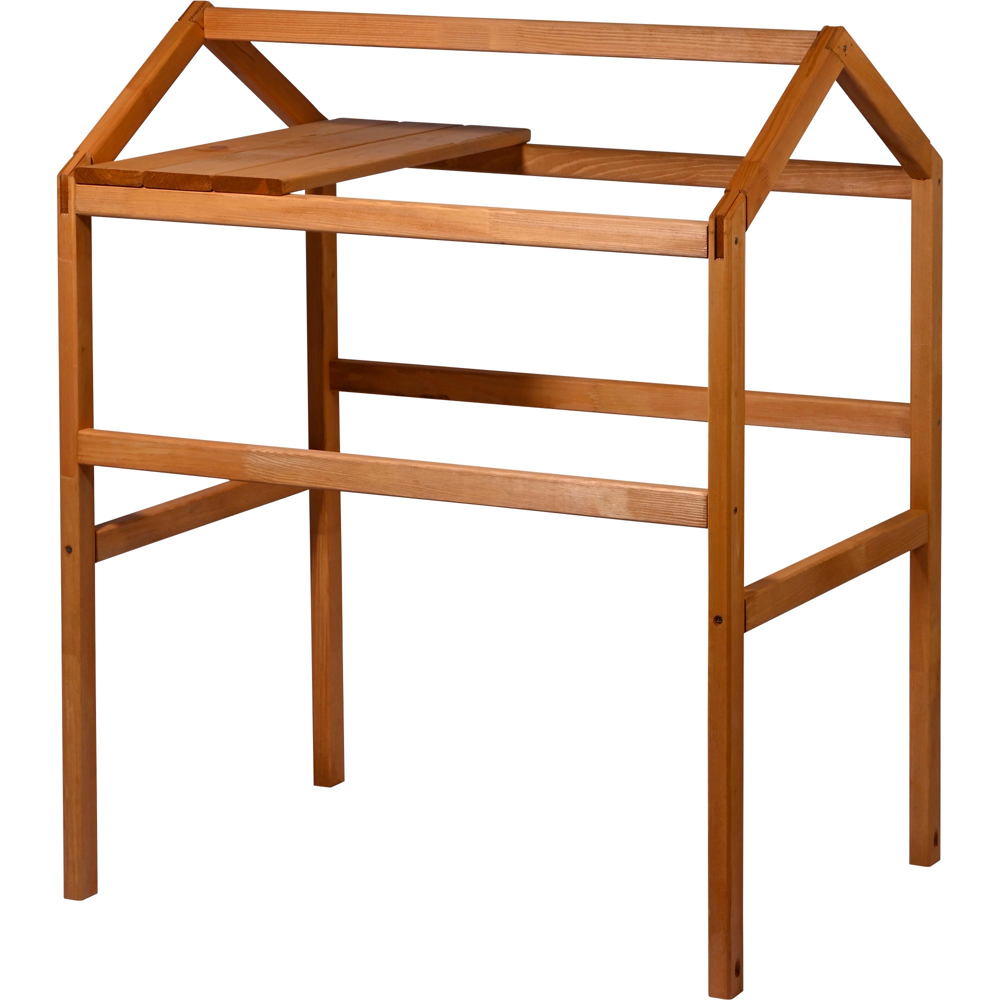 dobar Pflanzturm-Aufsatz Kubus 2.0 mit Ablage, Hellbraun 