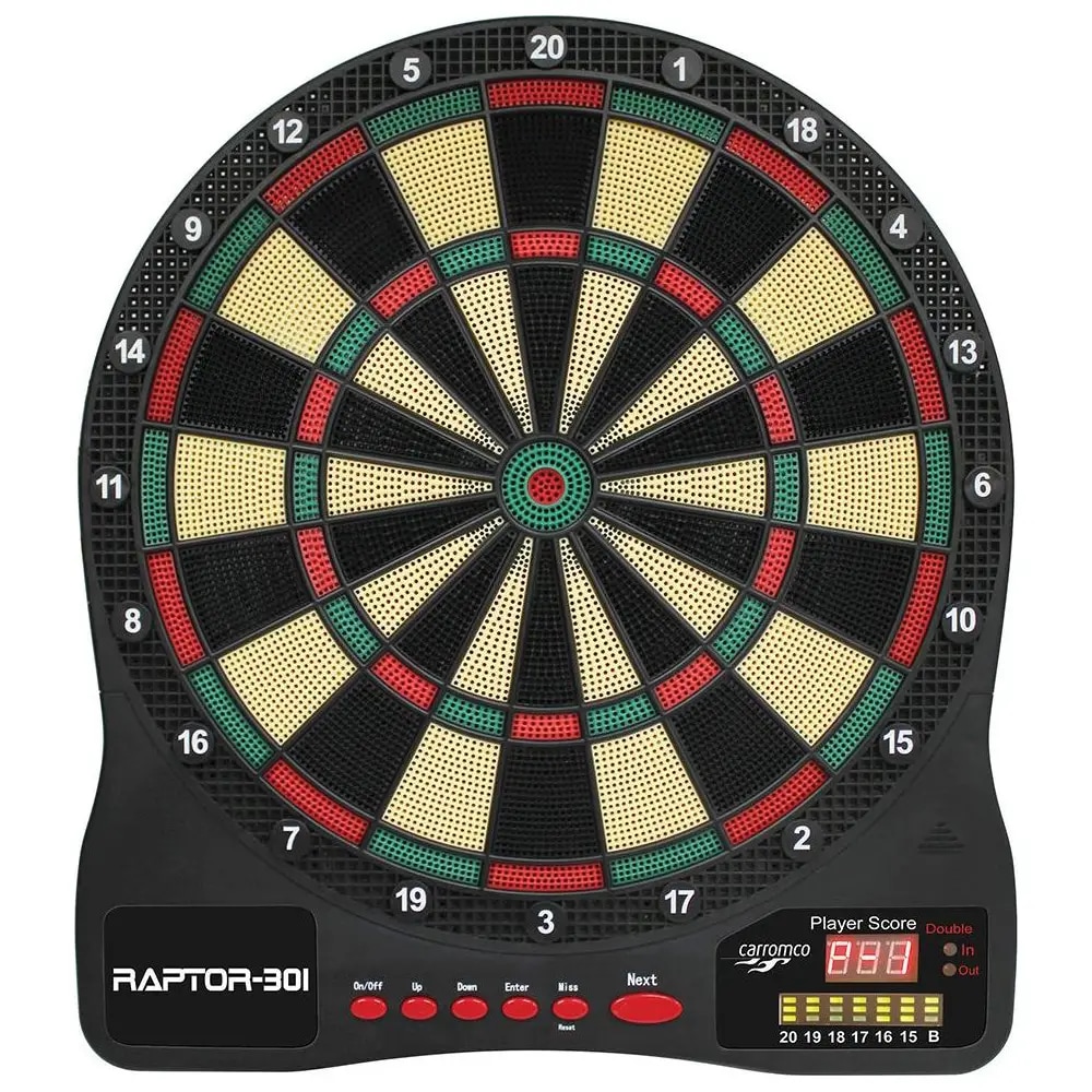 CARROMCO Elektronik Dartboard Raptor-301, 4-Loch Abstand 