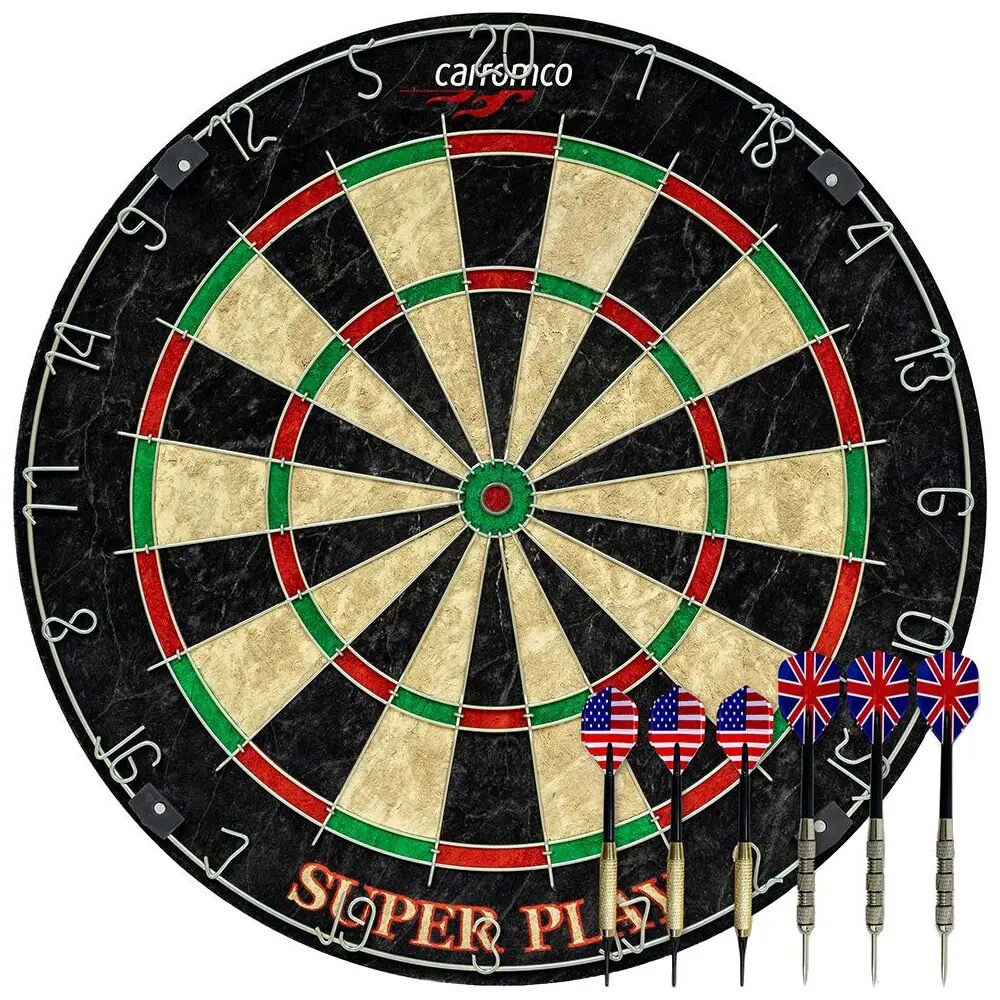 CARROMCO Steeldartboard Superplay, Bristle