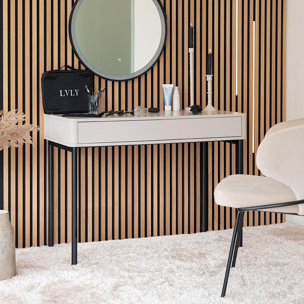 Home Deluxe LVLY Schminktisch PAOLA - 100 x 45 x 74,5 cm 