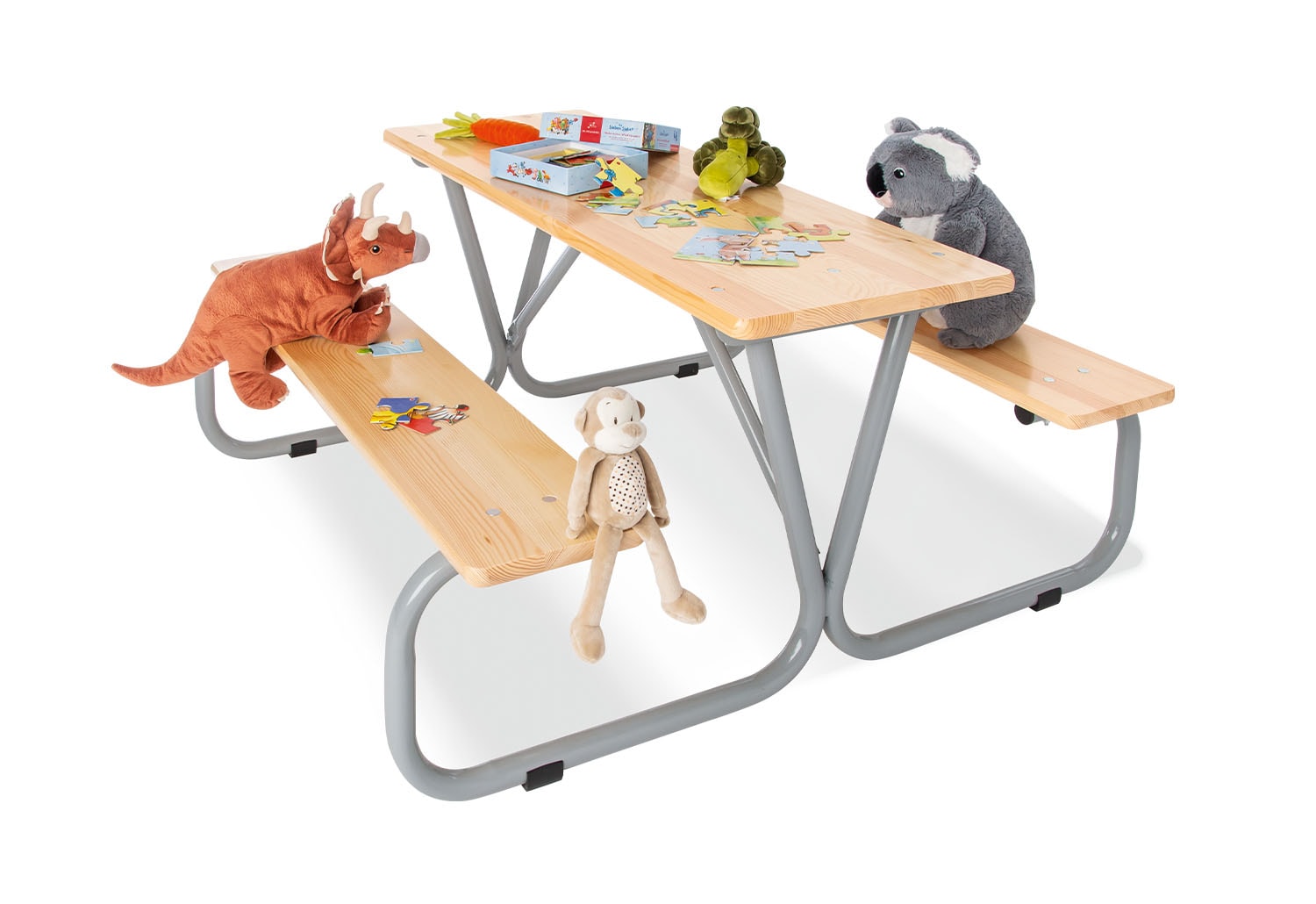 PINOLINO Kindersitzgarnitur Michel f&uuml;r 6 &ndash; grau 