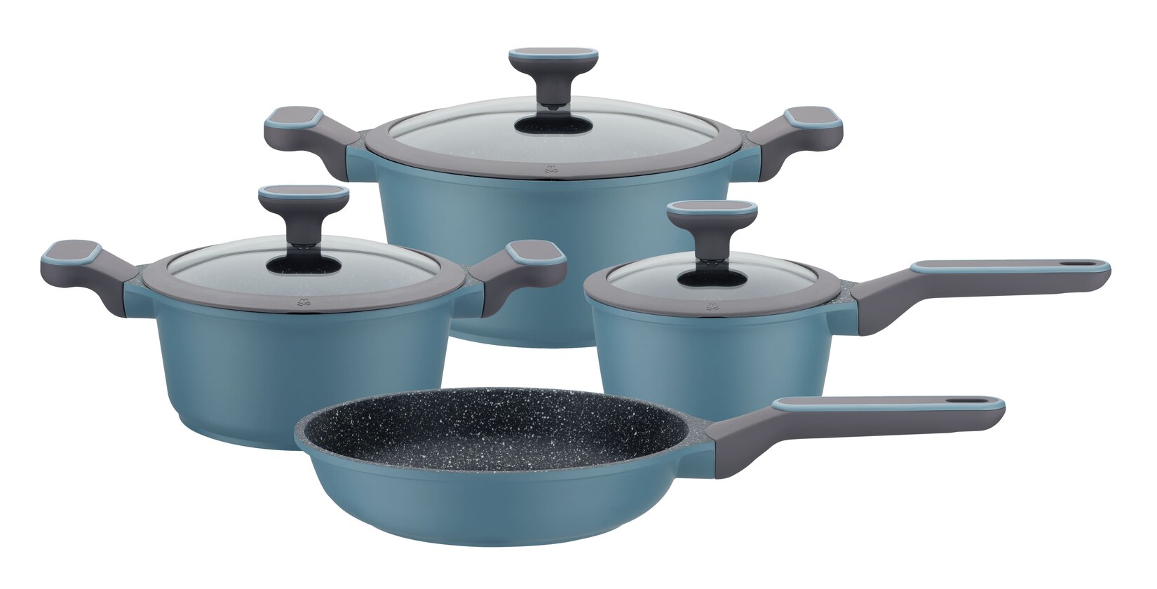 Kochtopf-Set Granit Blue 7-tlg.