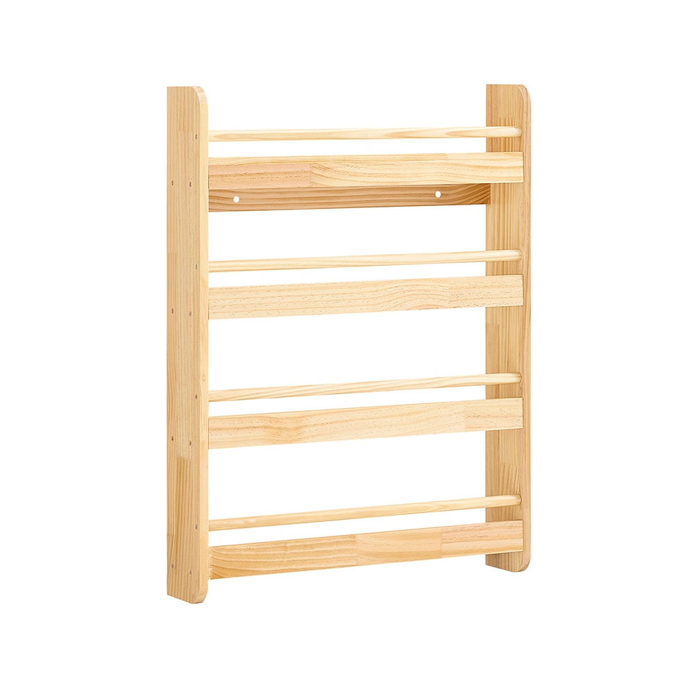 SoBuy Kinderregal mit 3 F&auml;chern Holzfarbe 60x12x80cm Funktional 