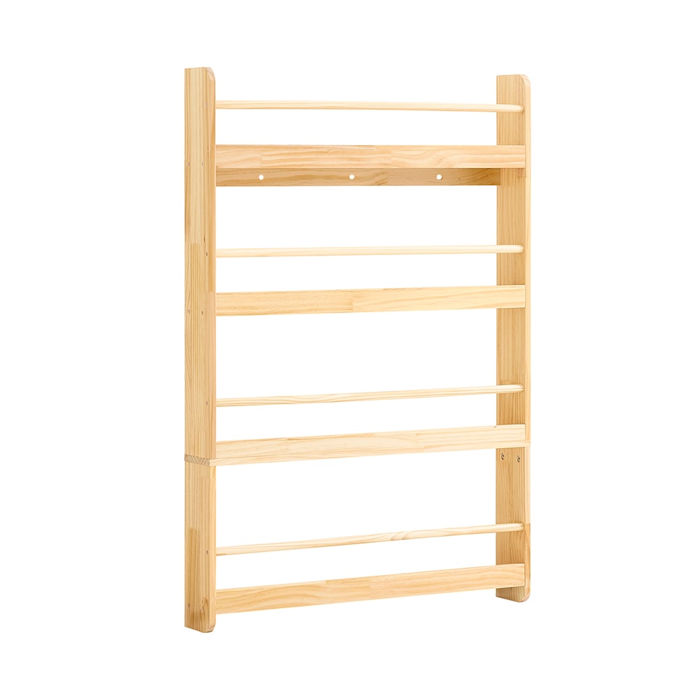 SoBuy Kinderregal mit 3 F&auml;chern Holzfarbe 80x12x118cm Funktional 