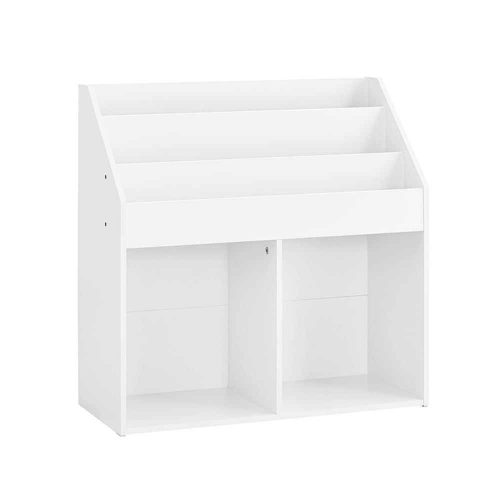 SoBuy Kinderregal mit 5 F&auml;chern Wei&szlig; 68x30x68cm Minimalistisch 