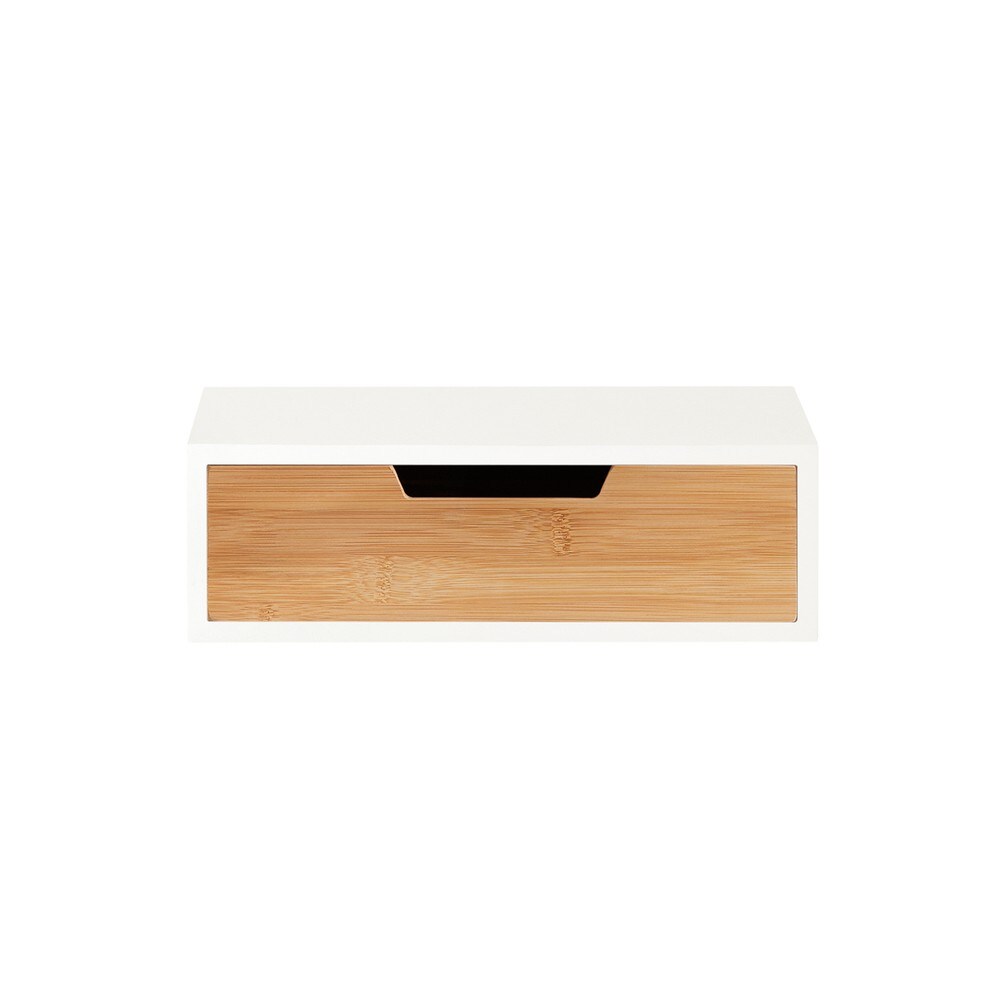 Kapselhalter mit einer Schublade Holzfarbe 30x31x9,5cm Modern