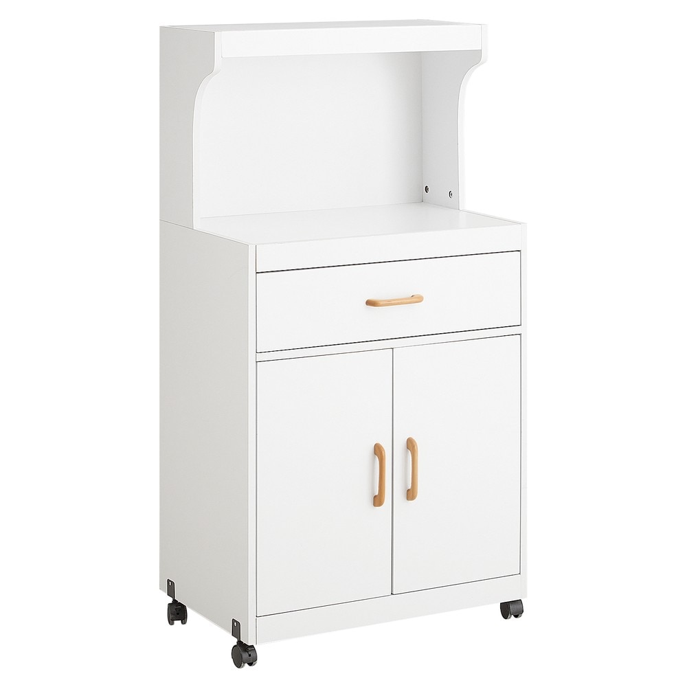 SoBuy K&uuml;chenwagen mit 1 Schublade Wei&szlig; 61x39,5x119cm Modern 