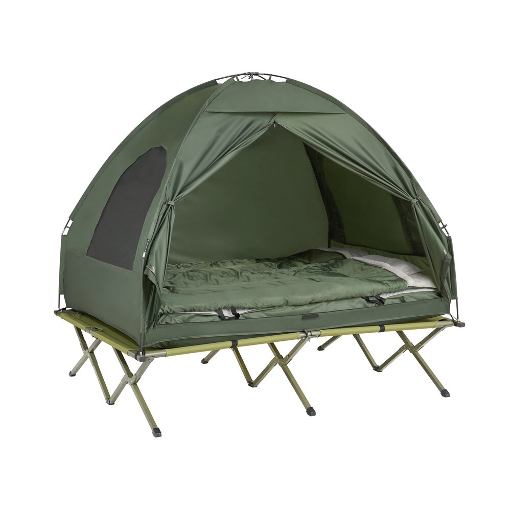 SoBuy Campingzelt f&uuml;r 2 Personen Gr&uuml;n 193x145x185cm Funktional 