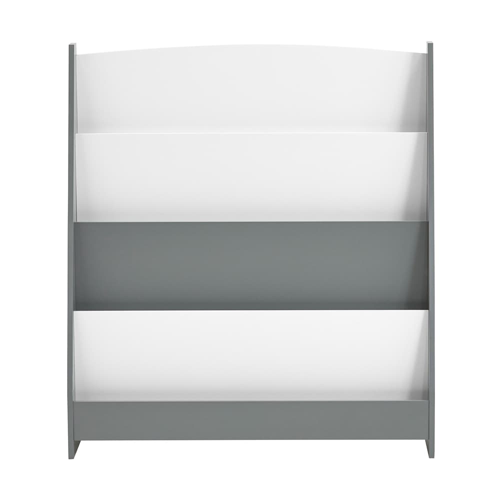 SoBuy Kinderregal mit 4 F&auml;chern Hellgrau 80x30x88cm Funktional 