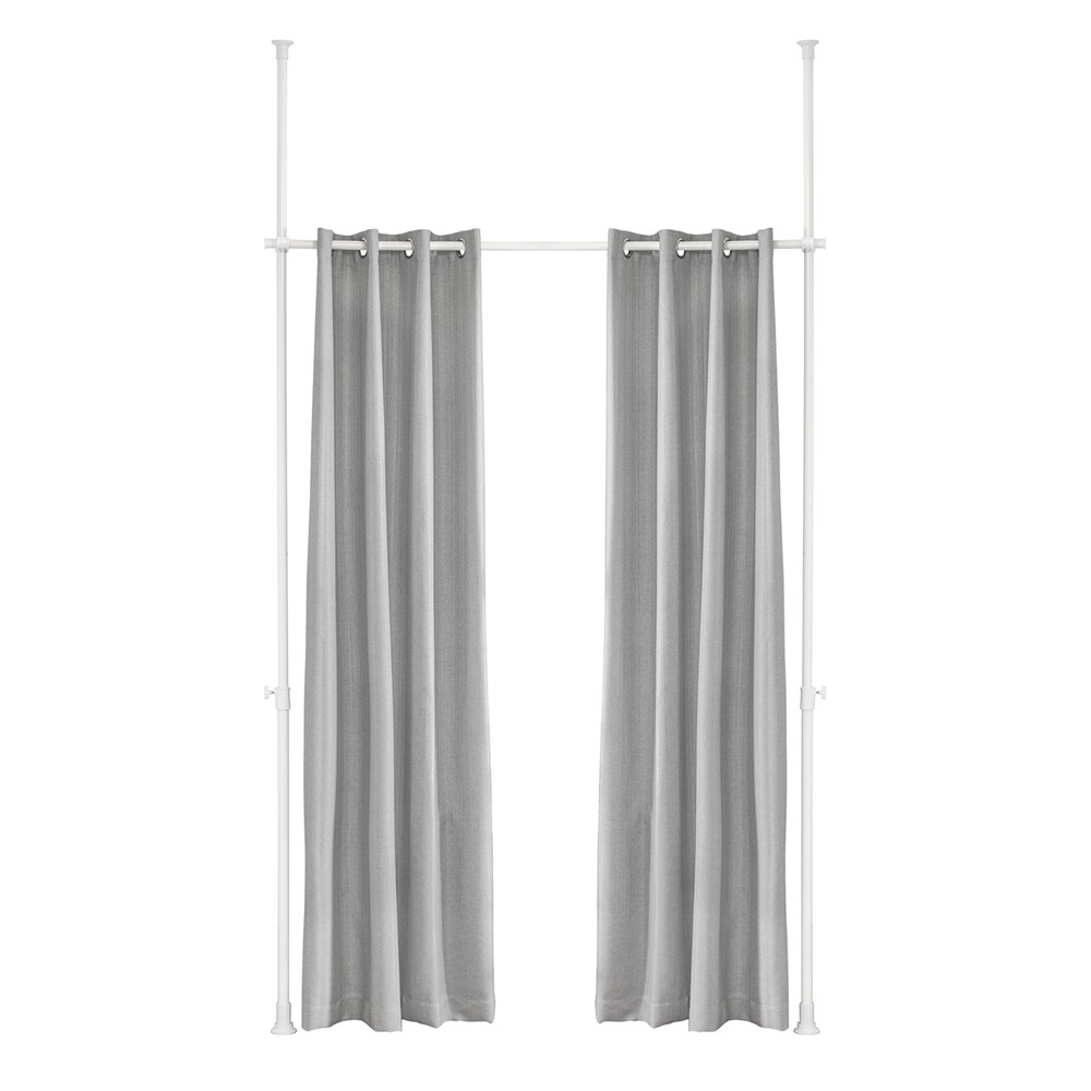 SoBuy Verstellbarer Raumteiler Hellgrau 162x9x200cm Industriell 