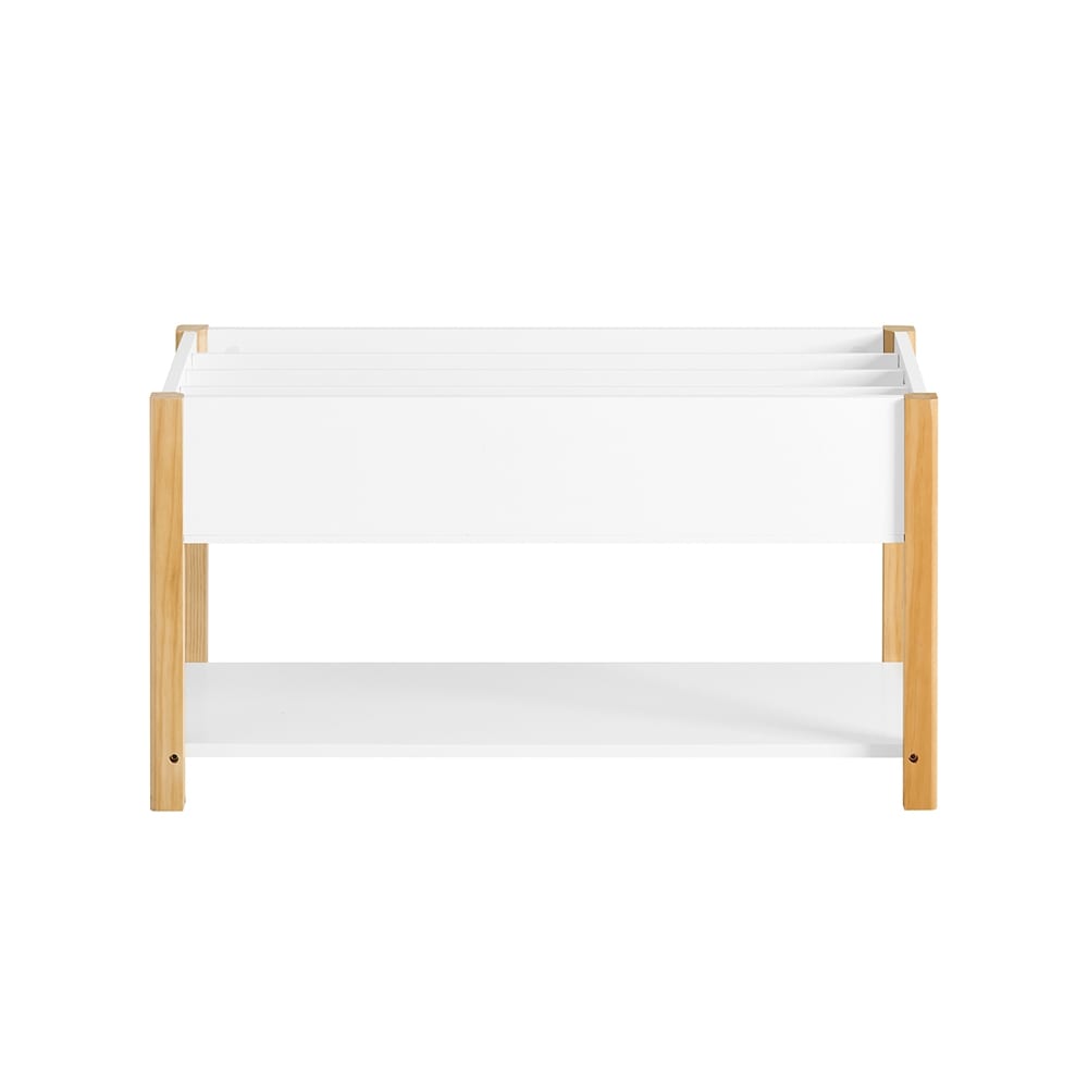 SoBuy Kinderregal mit Ablagef&auml;chern Wei&szlig; 85x42x45cm Modern 