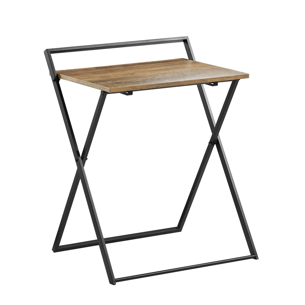 SoBuy Klappbarer Schreibtisch Braun 63,5x40x78,5cm Minimalistisch 