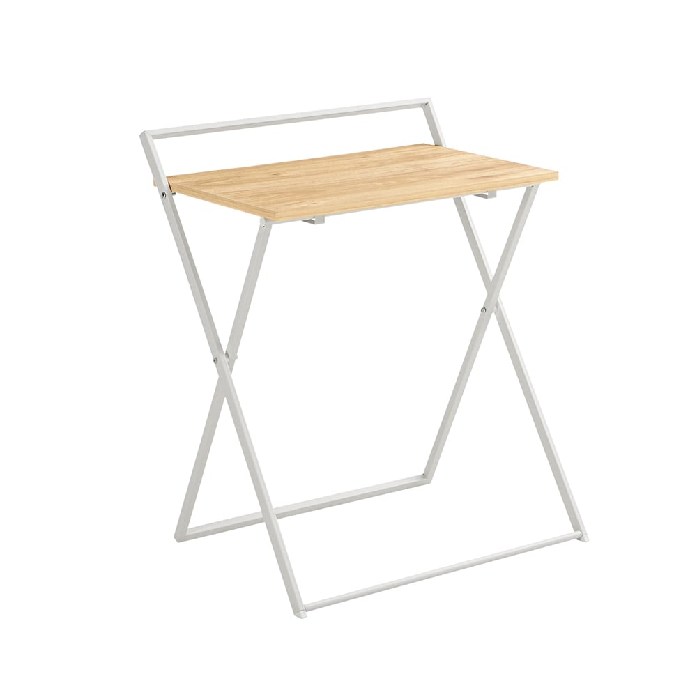 SoBuy Klappbarer Schreibtisch Holzfarbe 63,5x40x78,5cm Minimalistisch 