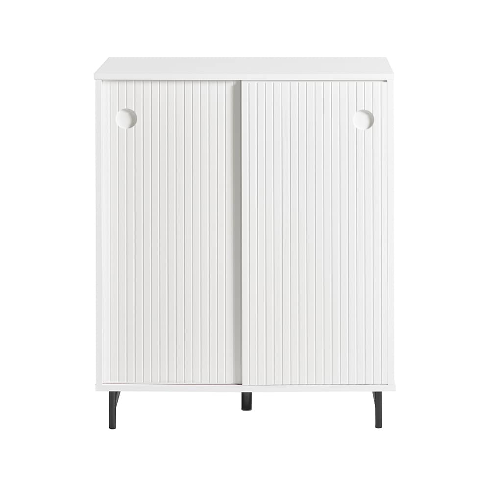 SoBuy Schuhschrank mit 1 T&uuml;r Wei&szlig; 70x37x88cm Modern 