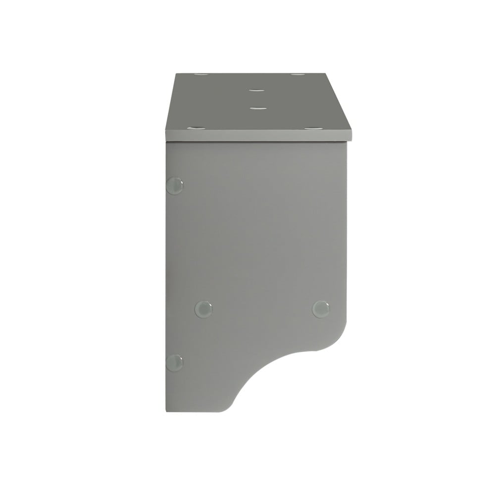 SoBuy Wandgarderobe mit 3 Shelves Grau 100x20x31cm Modern 