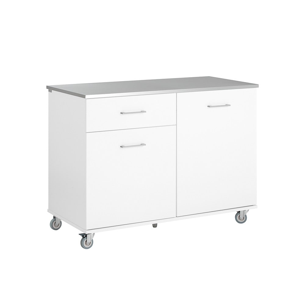 SoBuy K&uuml;cheninsel 1 drawer Wei&szlig; 120x56x90,5cm Funktional 