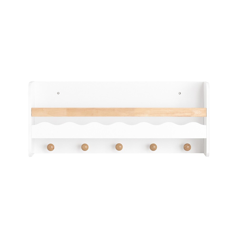 SoBuy Kinderregal mit 1 Ablage Wei&szlig; 73x15x30cm Modern 