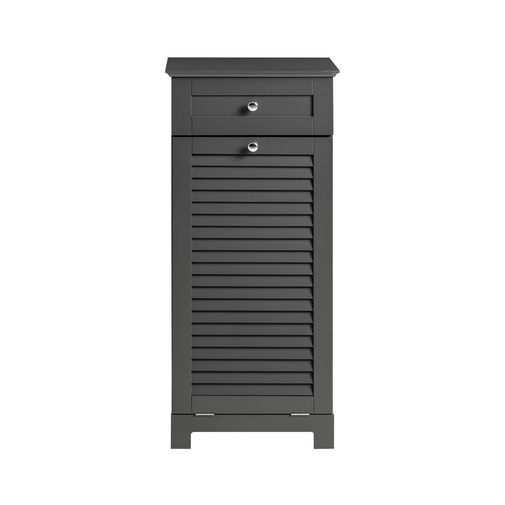SoBuy W&auml;scheschrank mit 1 Schublade Dunkelgrau 40x38x90cm Modern 