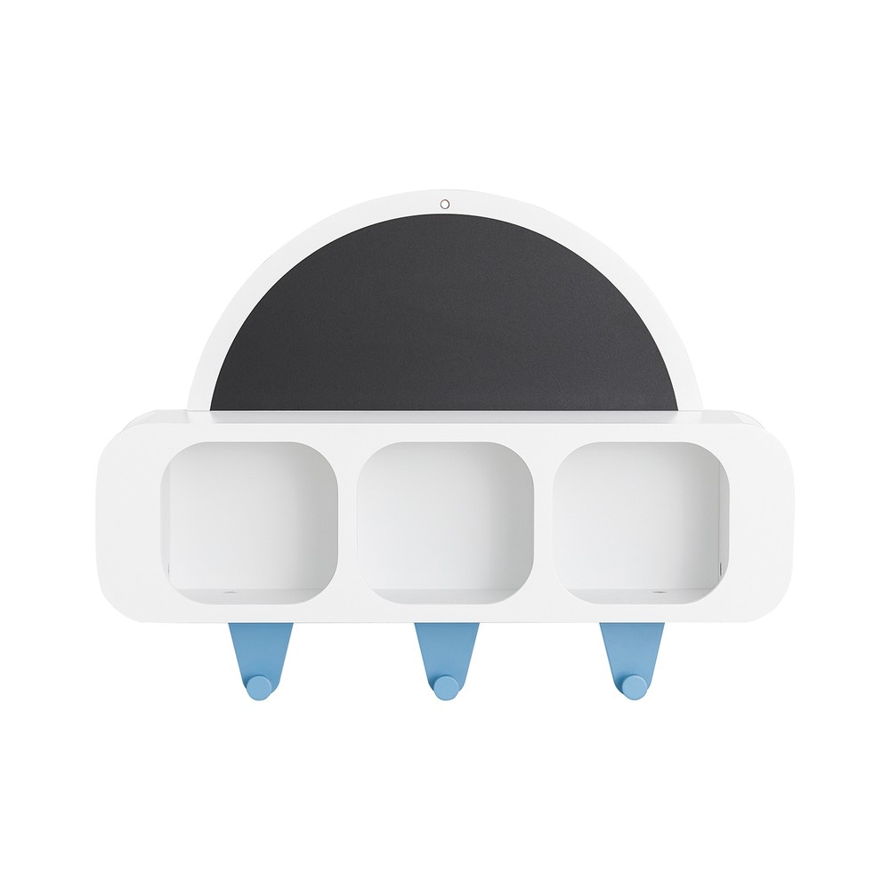 SoBuy Kinderregal mit 3 F&auml;chern Wei&szlig; 70x53,5x20cm Modern 