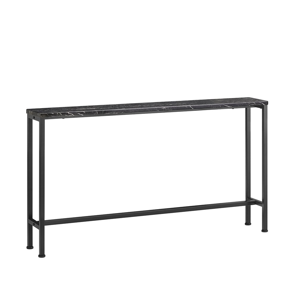 SoBuy Konsolentisch F&uuml;r Den Flur Mit Robustem Design Schwarz 120x20x65cm Modern 