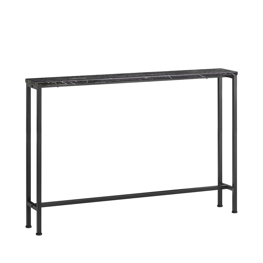 SoBuy Konsolentisch F&uuml;r Den Flur Mit Robustem Design Schwarz 120x20x80cm Modern 