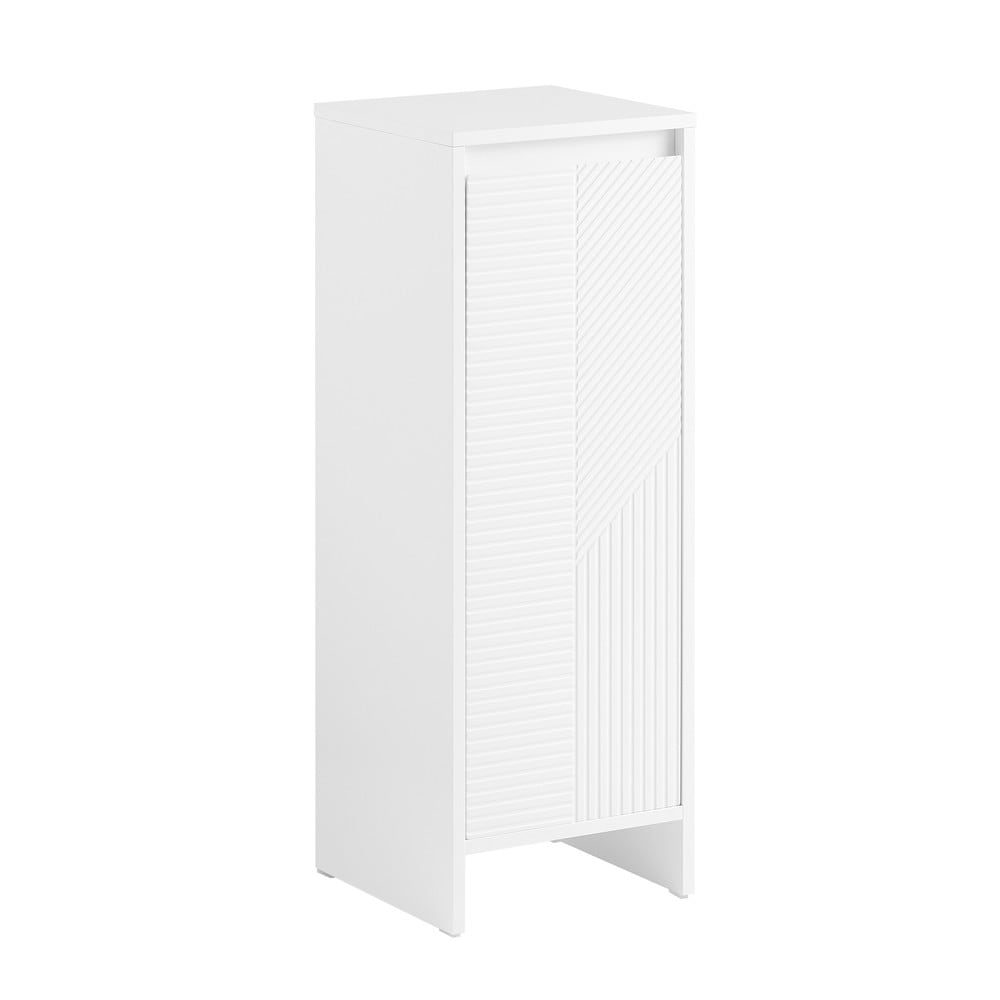 SoBuy W&auml;scheschrank mit 1 Schublade Wei&szlig; 30x30x86cm Modern 