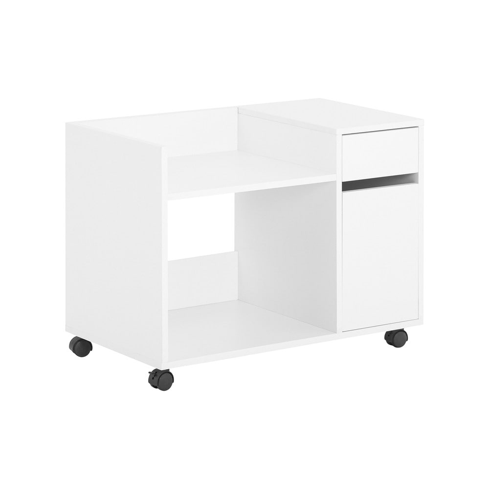 SoBuy Schubladenschrank f&uuml;rs B&uuml;ro mit 1 Schublade Wei&szlig; 72x40x54cm Funktional 