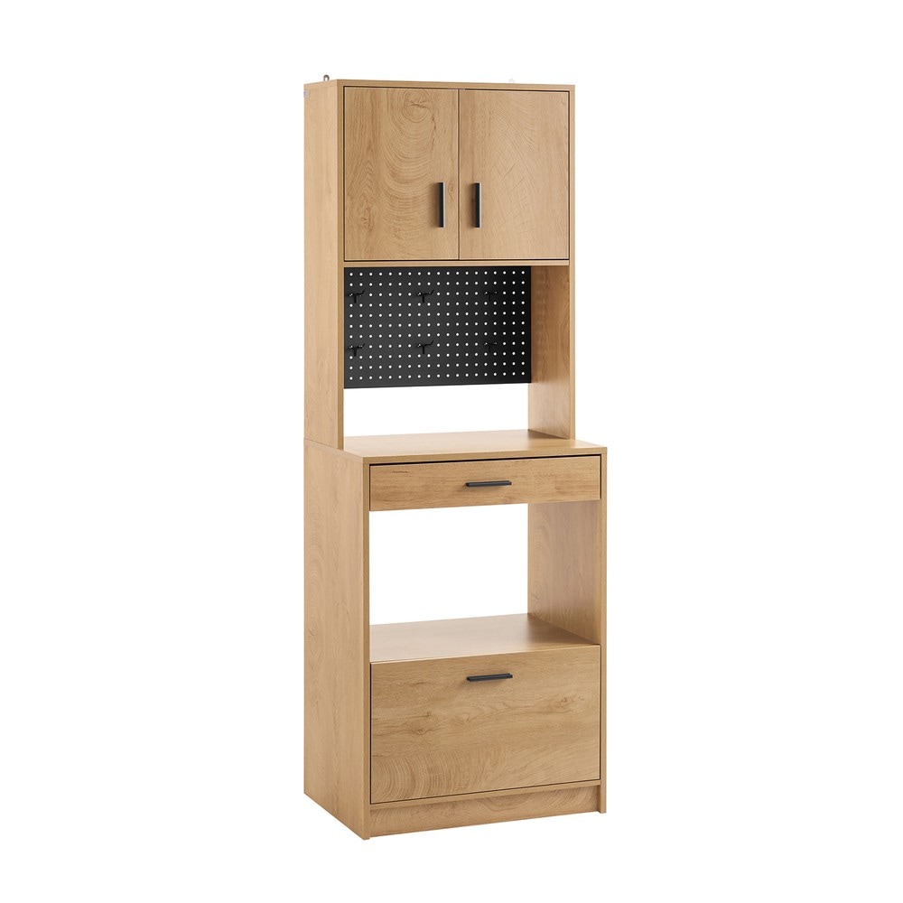 SoBuy Sideboard mit 2 Schubladen Holzfarbe 60x40x170,3cm Modern 