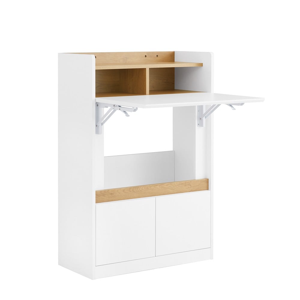 SoBuy Schreibtisch mit 2 Schubladen Holzfarbe 63x67x93cm Funktional 