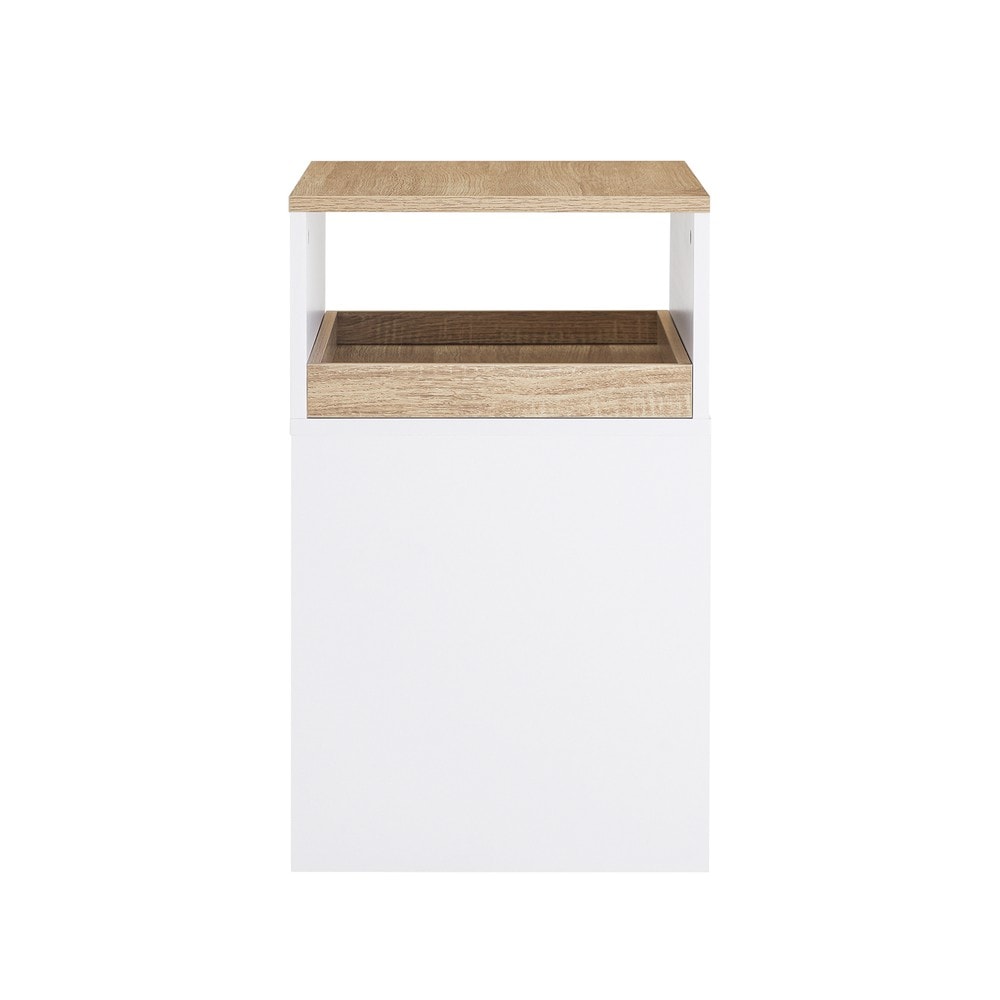 SoBuy Schubladenschrank f&uuml;rs B&uuml;ro mit 1 Schublade Holzfarbe 40x50x65cm Modern 