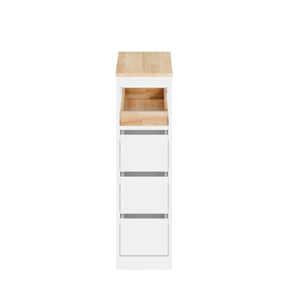 SoBuy Badunterschrank mit 4 Schubladen Wei&szlig; 23,2x65,2x82cm Modern 
