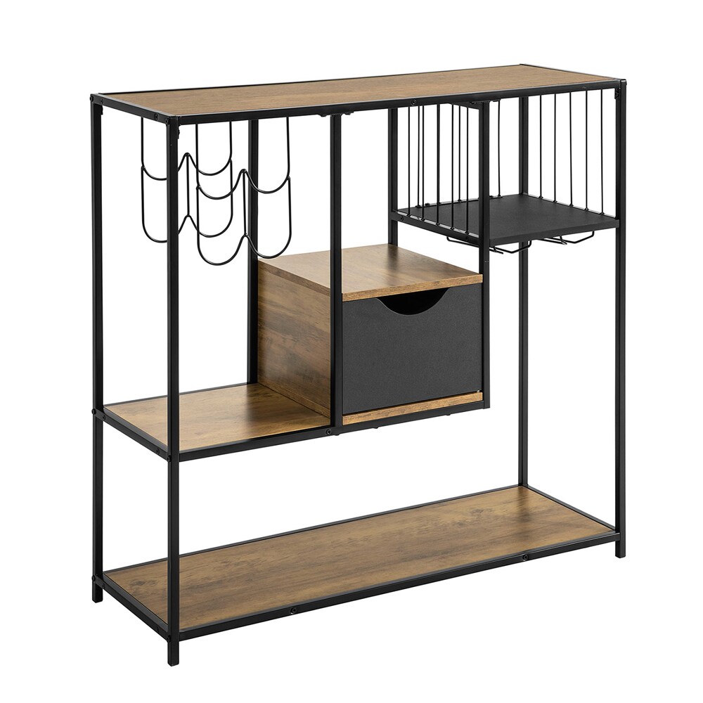 SoBuy Konsolentisch f&uuml;r den Flur mit 1 Schublade Holzfarbe Industriell 