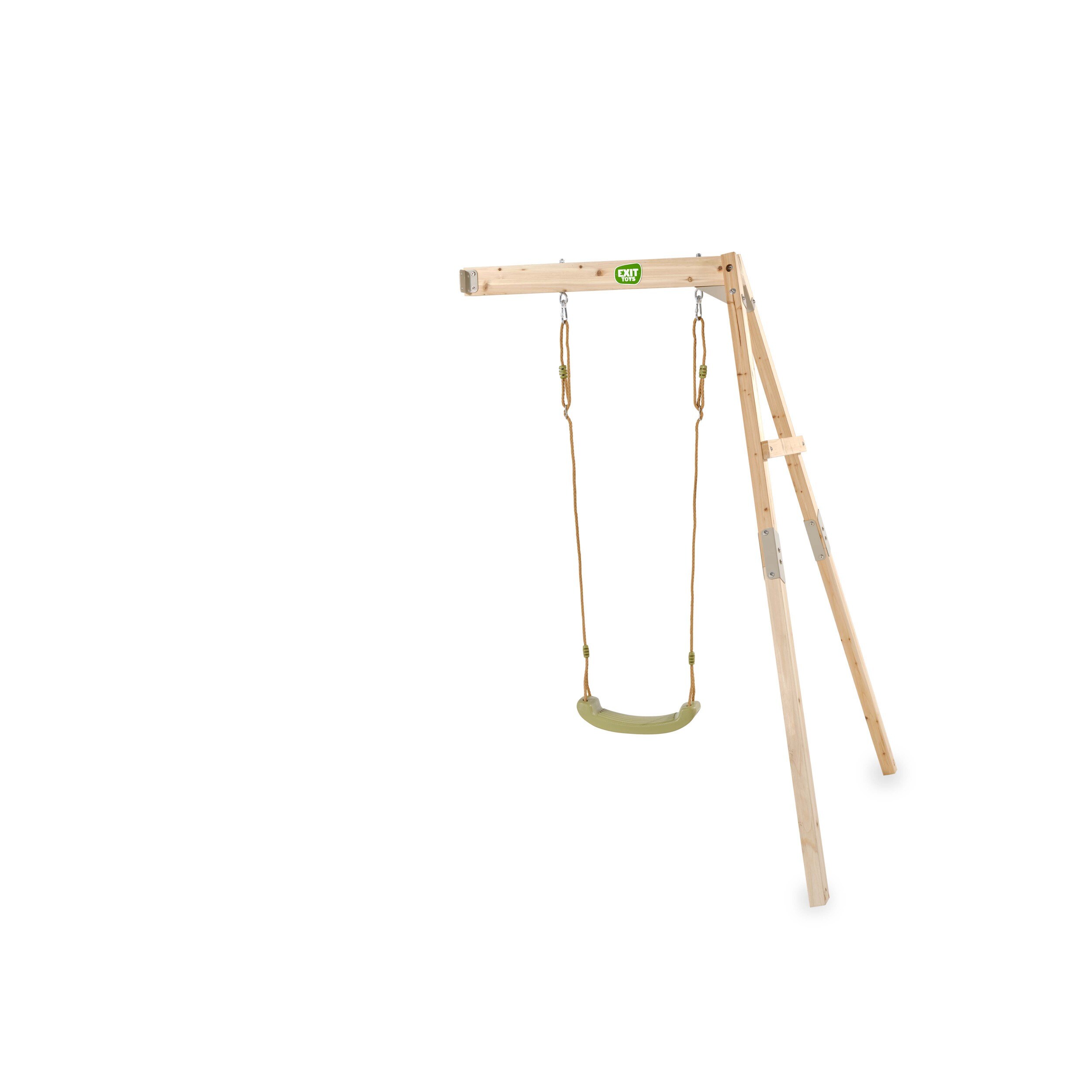 EXIT Silvi Wall &ndash; Einzelne Holzschaukel zur Wandmontage 