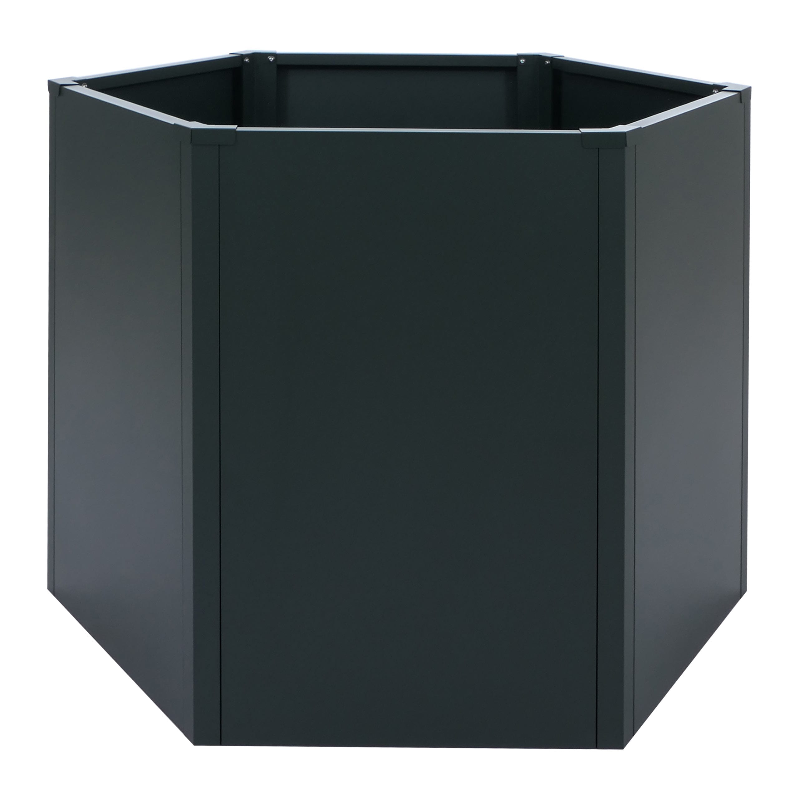 Hochbeet MCW-P64, Metallhochbeet Gem&uuml;se-/Pflanzbeet Blumenkasten Pflanzk&uuml;bel Garten Stahl 77x100x88cm ~ gr&uuml;n 