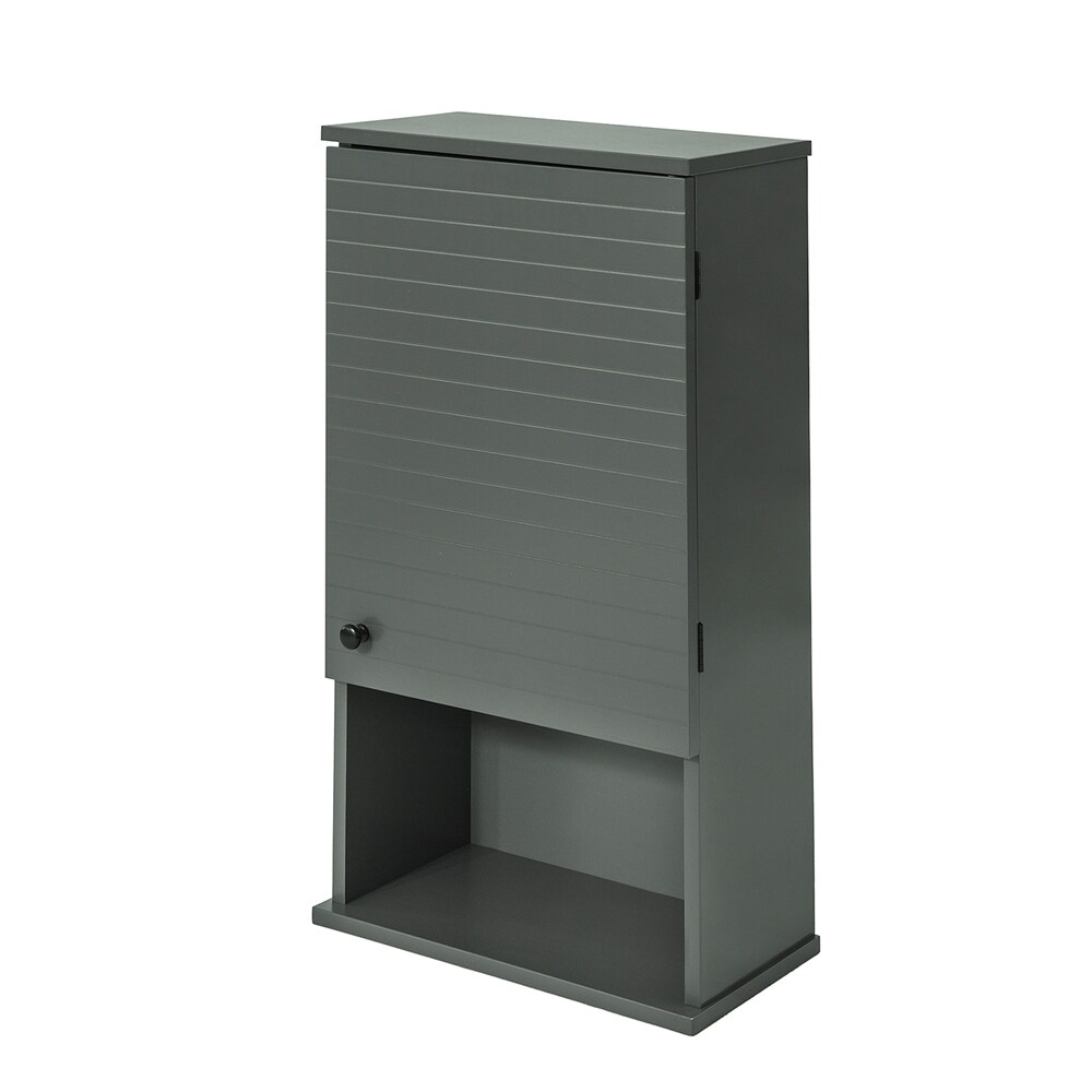 SoBuy H&auml;ngeschrank mit 1 T&uuml;r Dunkelgrau 40,01x21,01x76cm Industriell 