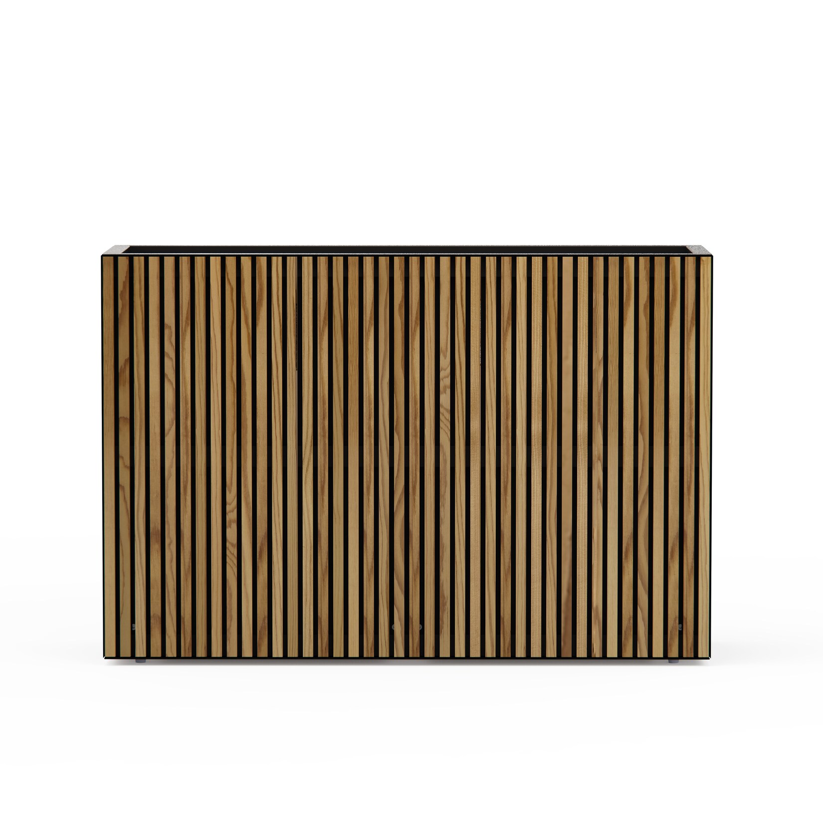 Herstera Garden Pflanzkübel Deco Planter Divider L schwarz, natur   40x120x80cm