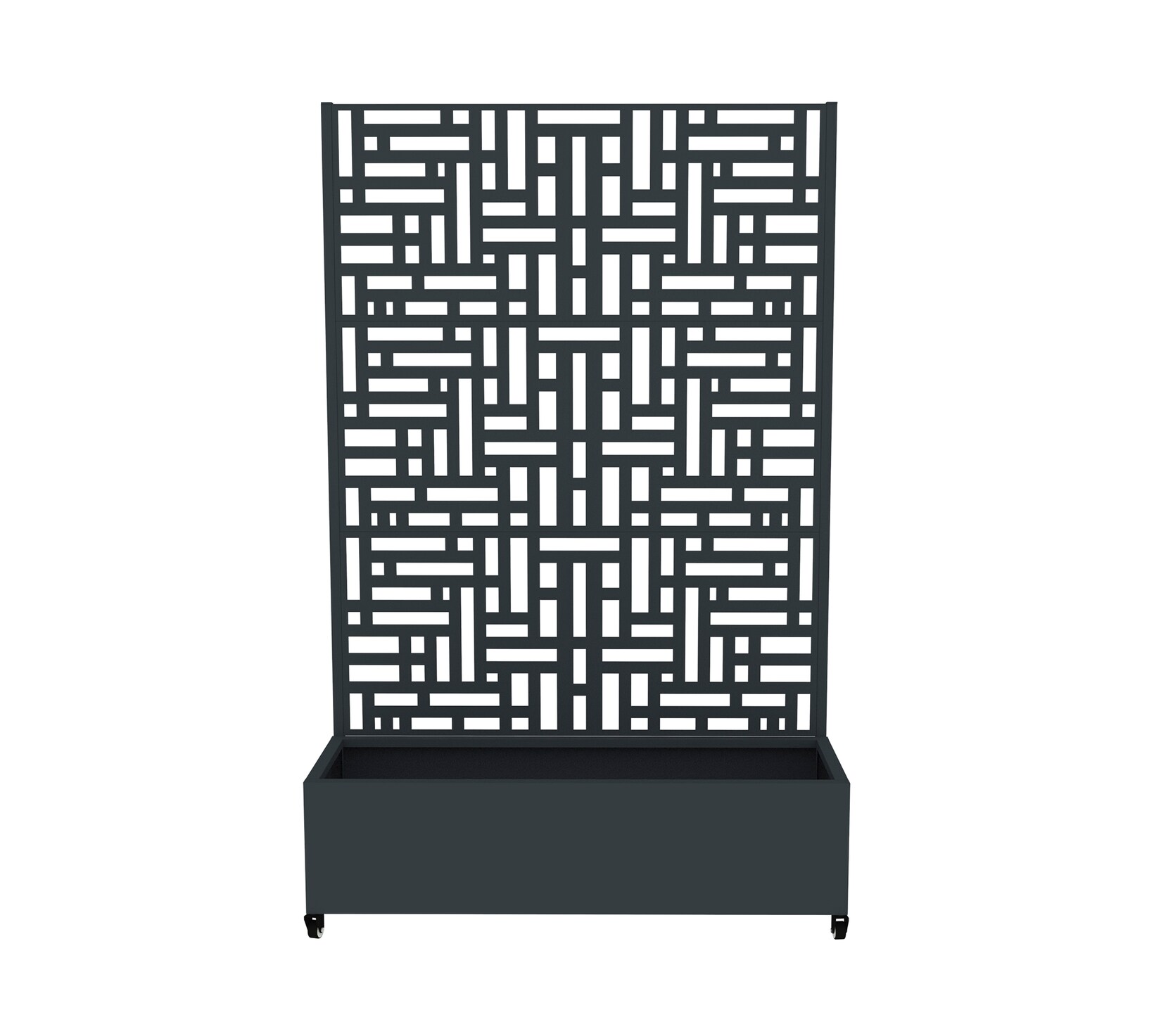 Pflanzkasten mit Rankgitter Dekora 3 Anthrazit   42,5x120x187cm