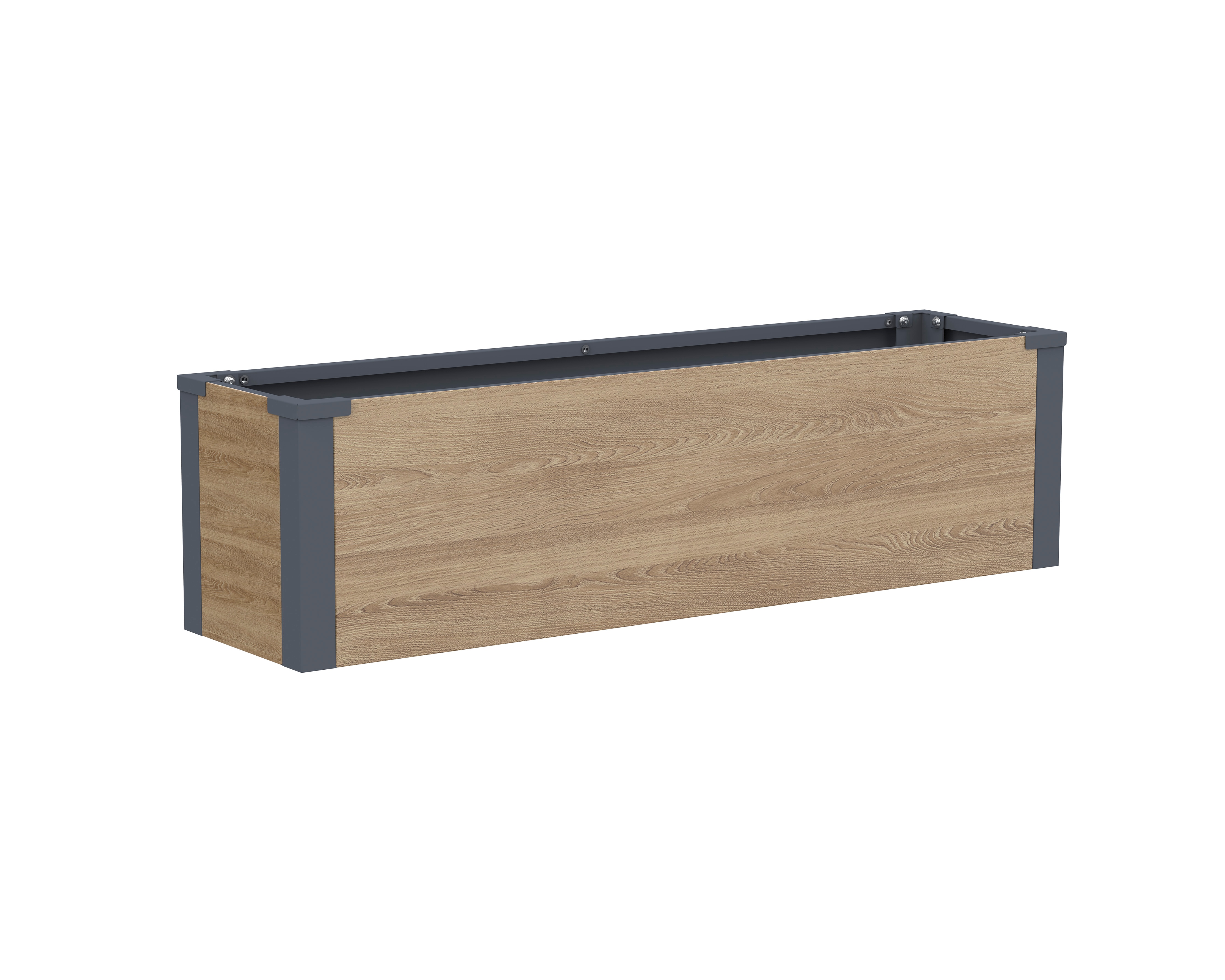 Westmann Pflanzkasten Talus M Holzoptik | 25x100x27cm 