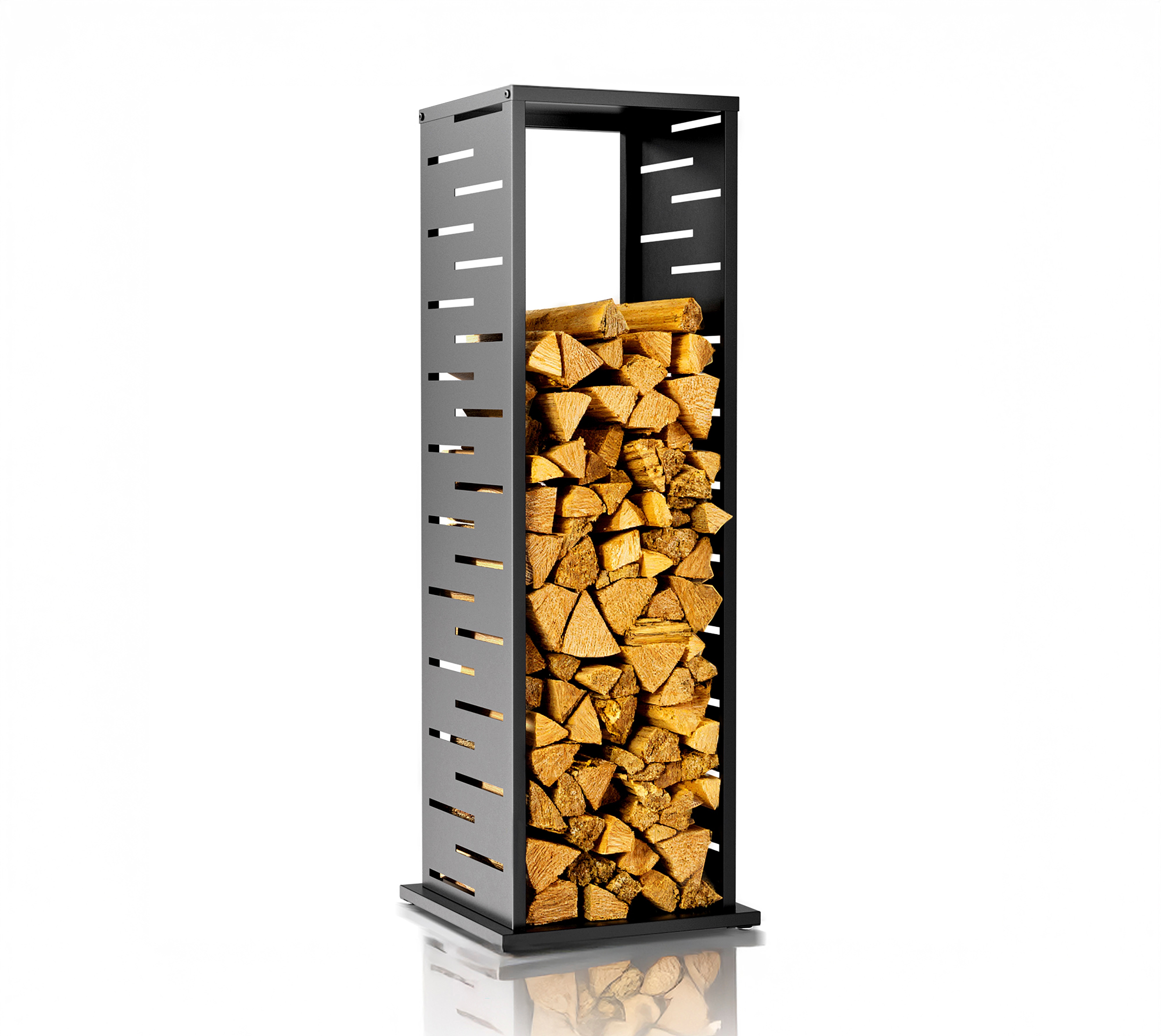 Westmann Kaminholzregal Luma Grid Anthrazit | 37,5x37,5x112cm 