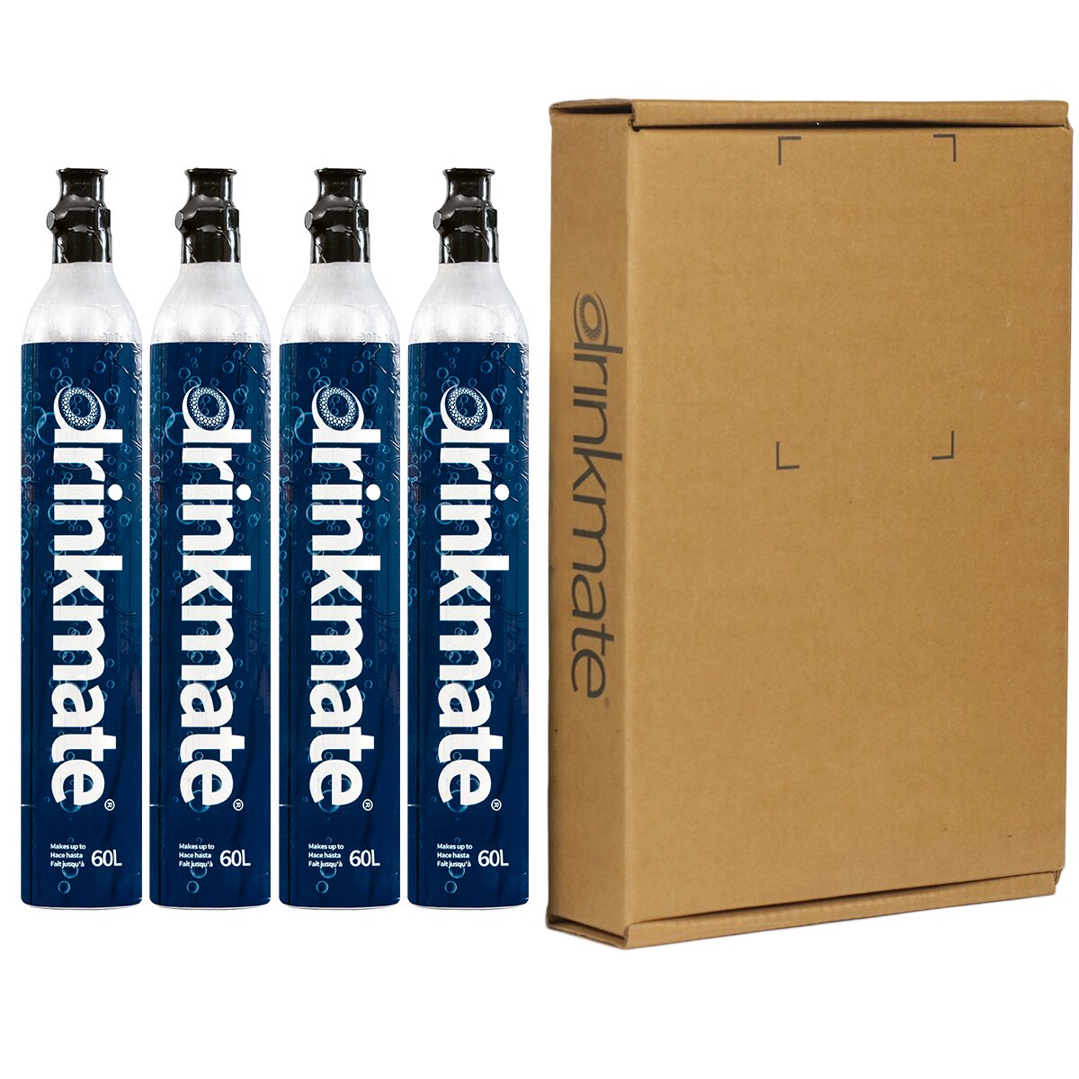 Drinkmate 60L CO2-Zylinder - Viererpack 