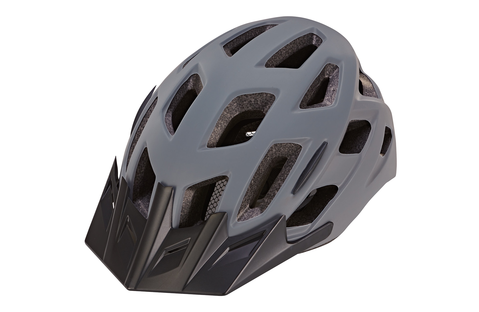Fahrradhelm, sto&szlig;feste Hartschaum-Innenschale,
mit LED-Licht und Reflektionsstreifen, Gr&ouml;&szlig;e: 55-58 cm, Farbe: grau 