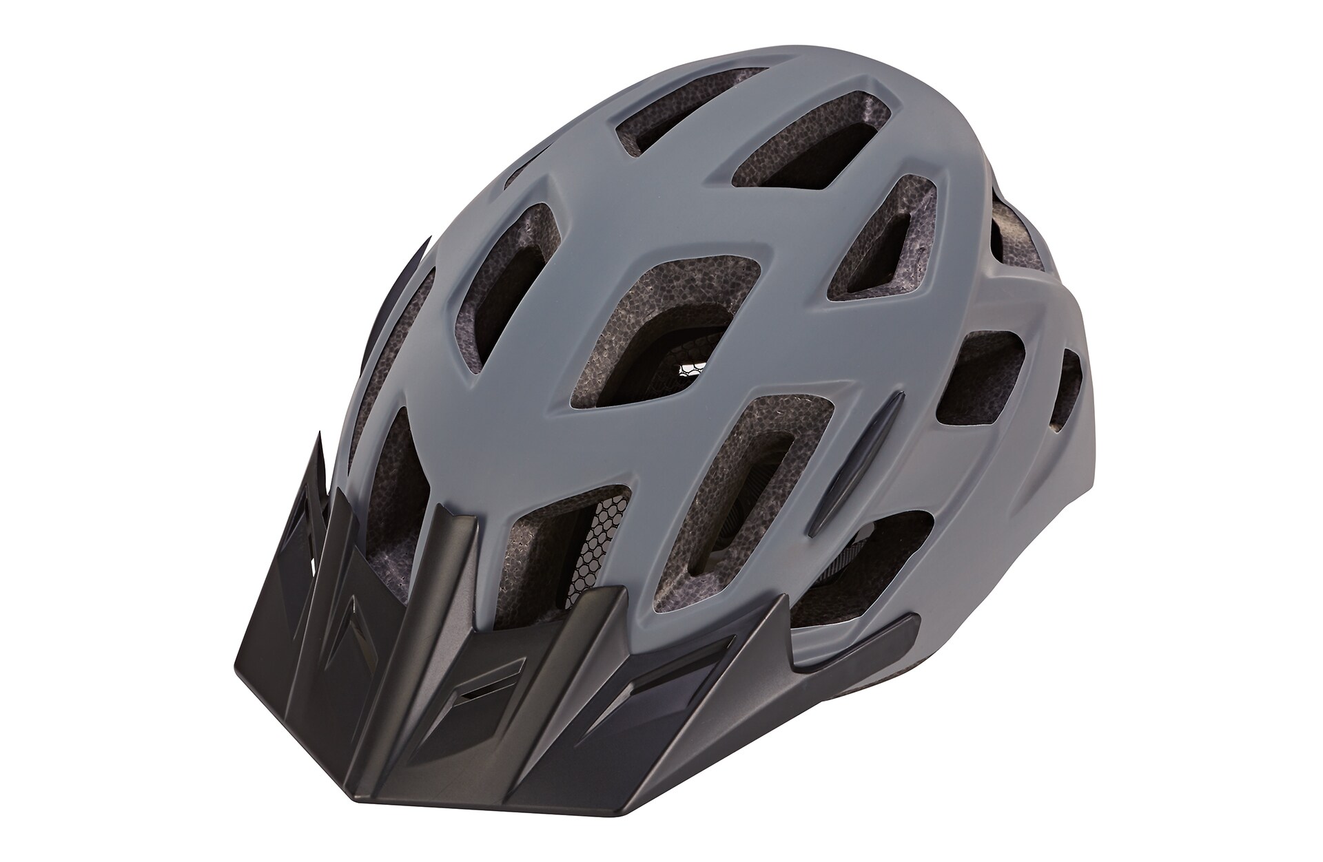 Fahrradhelm, sto&szlig;feste Hartschaum-Innenschale,
mit LED-Licht und Reflektionsstreifen, Gr&ouml;&szlig;e: 58-61 cm, Farbe: grau 