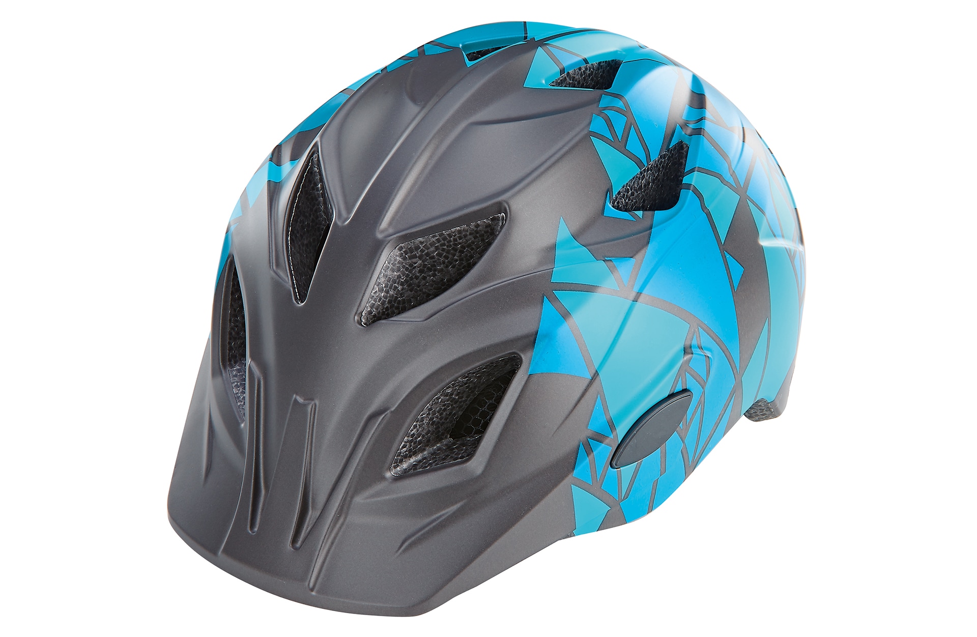 Kinder-Fahrradhelm, Inmold Technologie, 
mit LED-Licht und Reflektionsstreifen, Gr&ouml;&szlig;e: 48-52 cm, Farbe: blau 