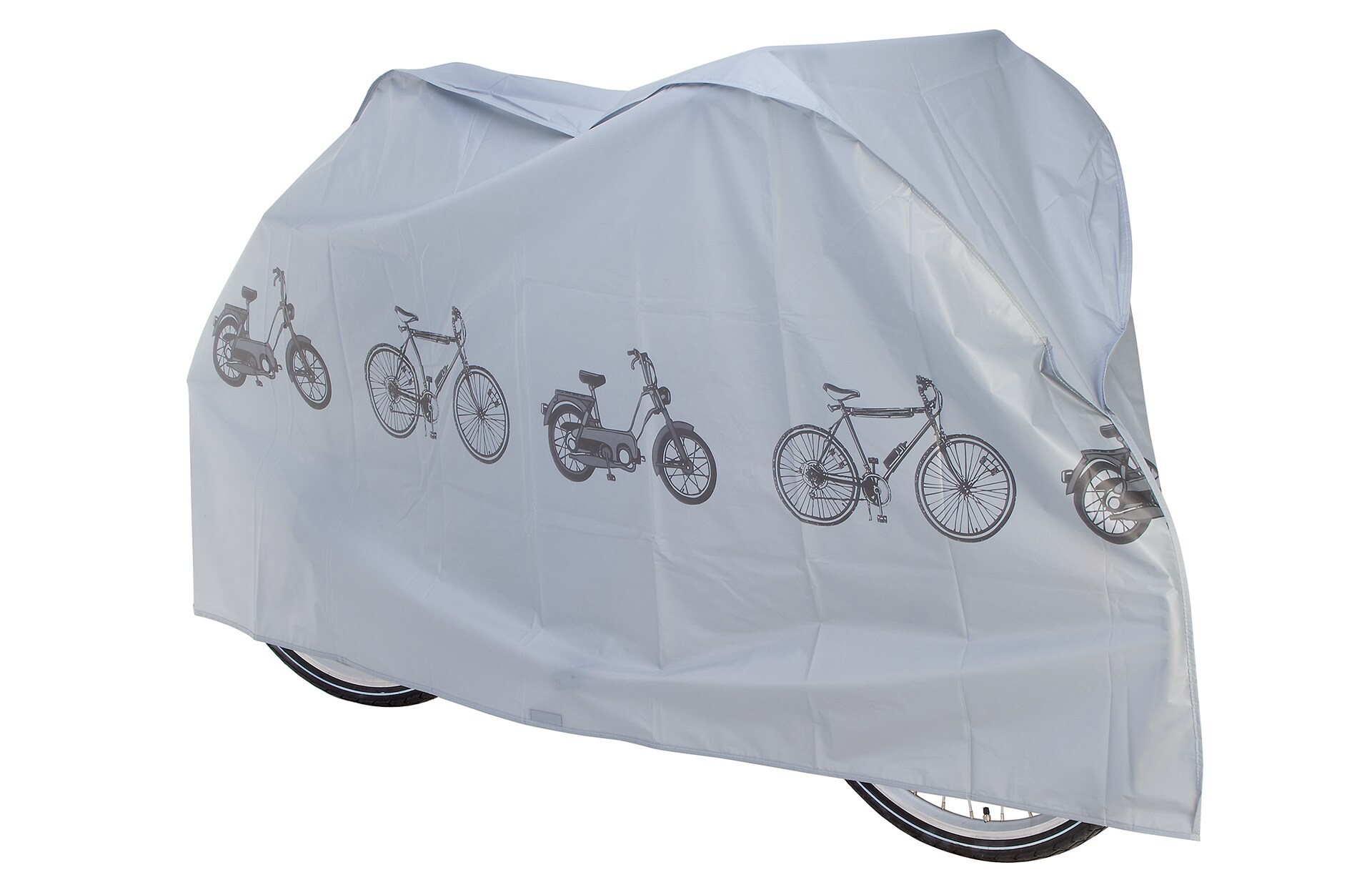 Zweirad-Faltgarage, bis 29" E-Bikes, mit Klettverschluss in der Mitte, Gr&ouml;&szlig;e: 100 x 200 cm, Farbe: grau 